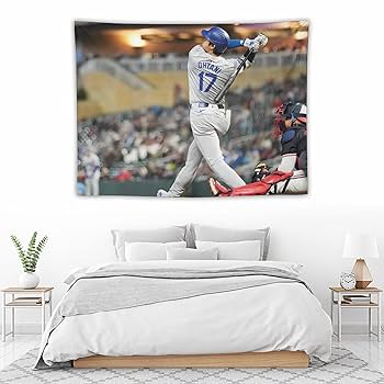Amazon.co.jp: 大谷翔平 (60) タペストリー 絵画 ポスター 写真